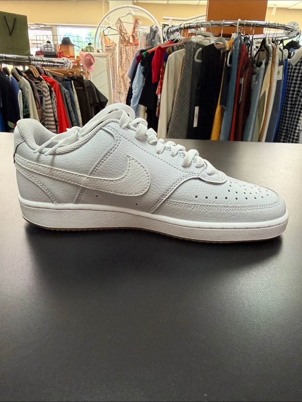 Nike White Low-Top Leather Sneakers